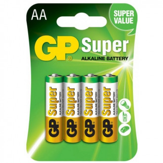 Батарейка GP SUPER ALKALINE 1.5V 15A-U4,LR6,AA блістер-[articul]