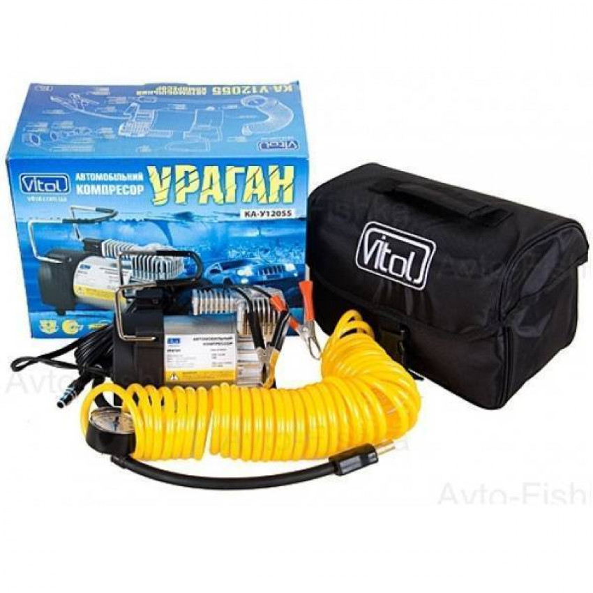 Компресор Ураган" КА-У12055 150psi/23Amp/35л/клеми/шланг7.5м-КА-У12055 (4) C/B