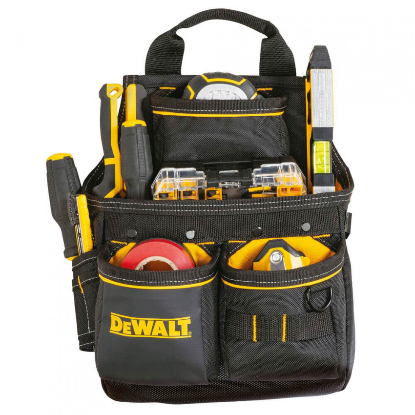 Професійна сумка для інструментів з ременем та скобою для молотка DeWALT DWST40201-1-DWST40201-1