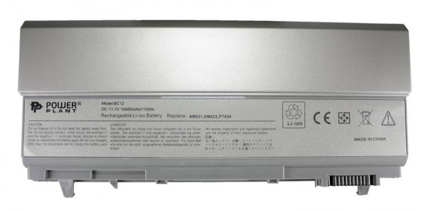 Акумулятор для ноутбуків DELL Latitude E6400 (PT434, DE E6400 3SP2) 11.1V 10400mAh-NB00000246