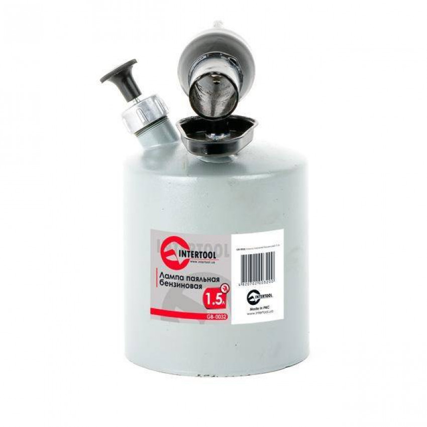 Лампа паяльна бензинова 1.5 л INTERTOOL GB-0032-GB-0032