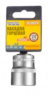 Насадка торцева 6-гранна MASTERTOOL 1/2&quot; 24 мм CRV 78-0024-[articul]