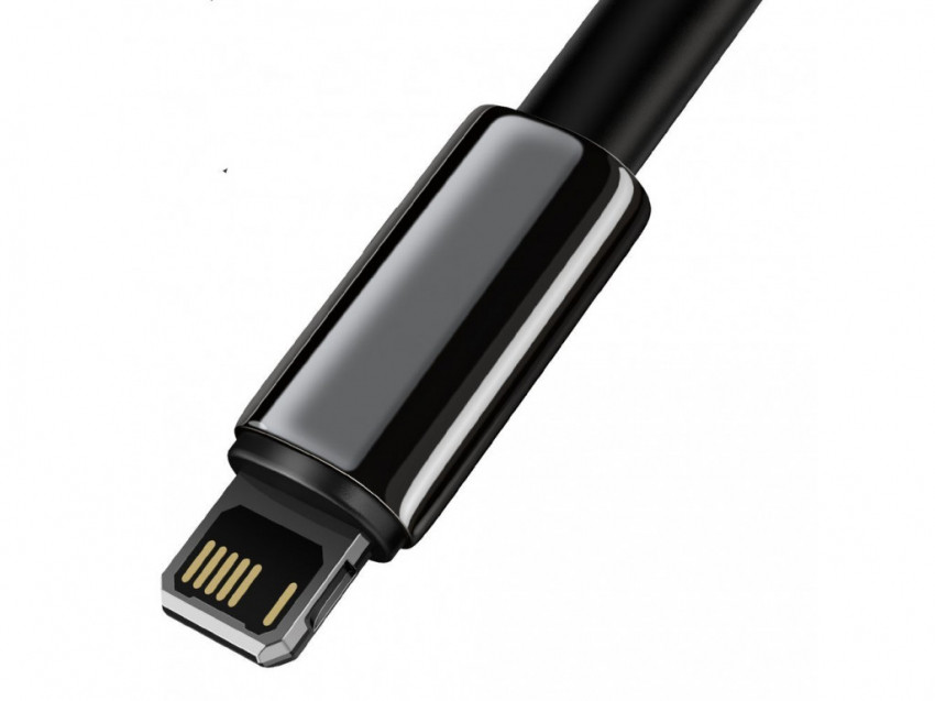 Кабель Baseus Tungsten Gold USB 2.0 to Lightning 2.4A 1M Чорний (CALWJ-01)-