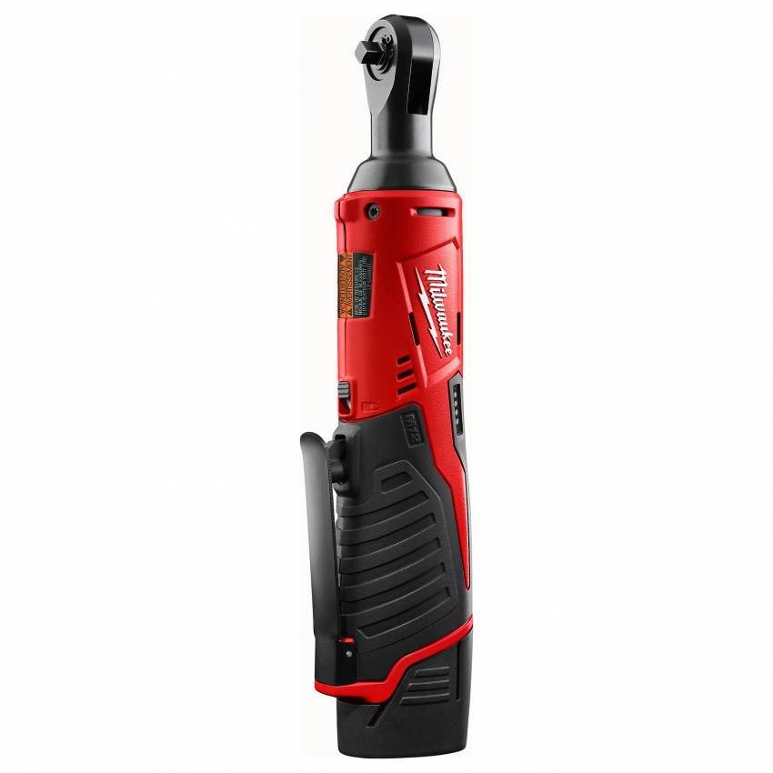 Гайкокрут кутовий акумуляторний 3/8" MILWAUKEE, M12 IR-201B, 47Нм, (зарядний пристрій, 1 акум.Х 2Ач, сумка)-4933441720