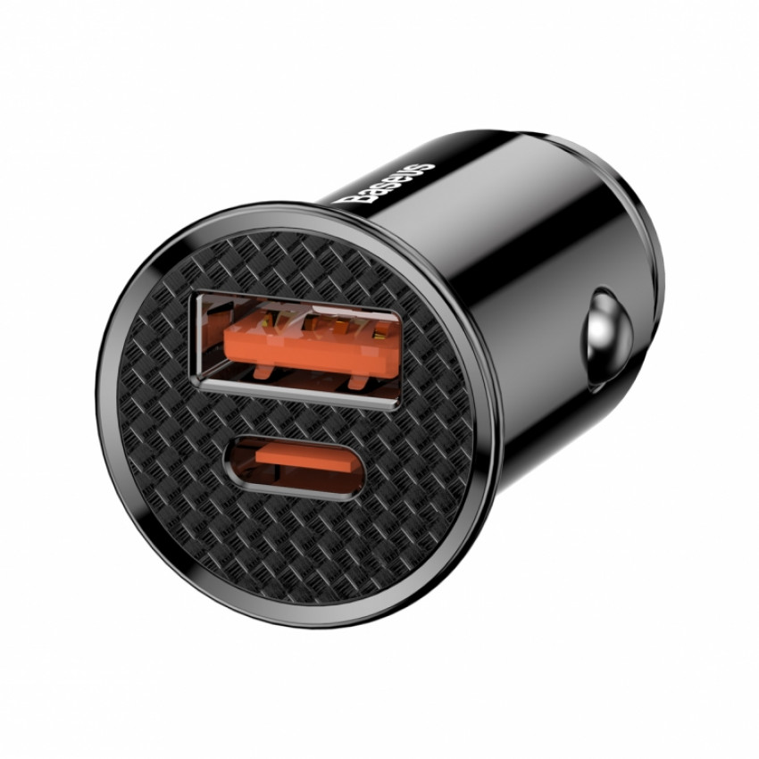 Автомобільний зарядний пристрій Baseus Circular A+C 30W PPS Car Charger Чорний (CCALL-YS01)-