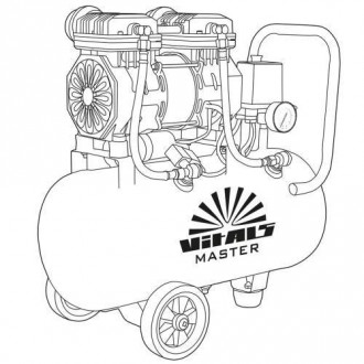 Компресор безмасляний Vitals Master SKB18.t632-8a