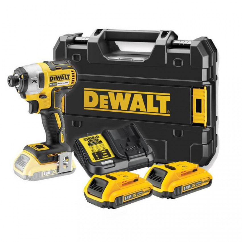 Шуруповерт акумуляторний ударний безщітковий DeWALT DCF887D2-DCF887D2