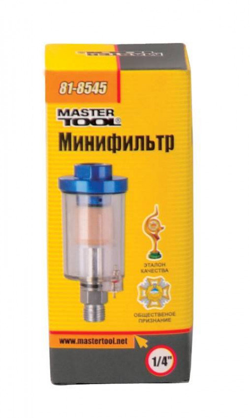 MasterTool Мініфільтр скляний для фарбопульта 1/4", Арт.: 81-8545-81-8545