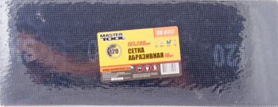 Сітка абразивна MASTERTOOL зерно 120 107х280 мм 10 шт 08-0412-[articul]