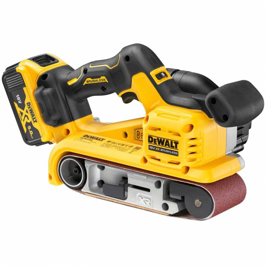 Шліфмашина стрічкова акумуляторна безщіткова DeWALT DCW220P2-DCW220P2