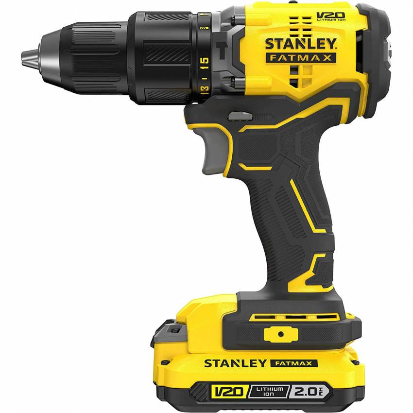 Дриль-шурупокрут ударний безщітковий акумуляторний STANLEY FATMAX SFMCD715D2K-SFMCD715D2K