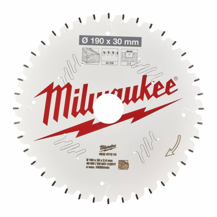 Диск пиляльний Alu PFTE MILWAUKEE, Ø305х30х3,0мм, 96 зуб. 2-4932471323