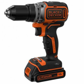 Дриль-шуруповерт акумуляторний безщітковий BLACK DECKER BL186KB