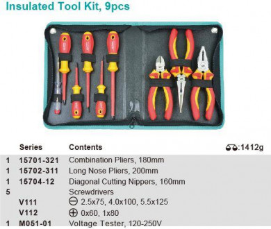 Набір інструмента діелектр. 9од.-[articul]