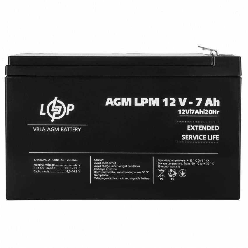 Акумулятор AGM LPM 12V - 7 Ah-