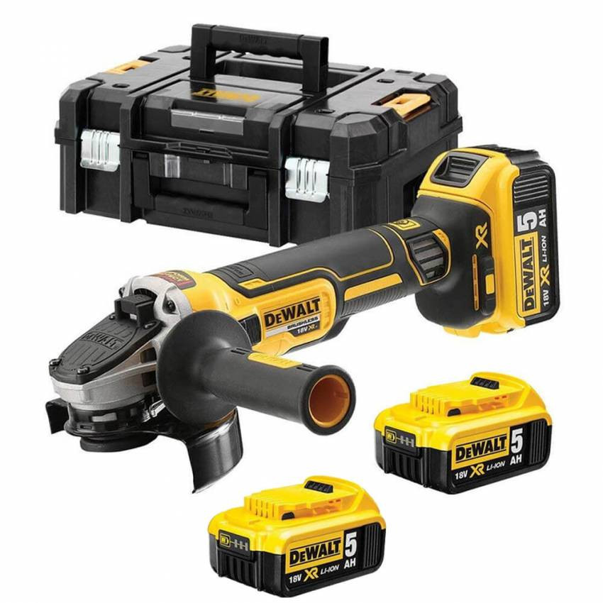 Шліфмашина кутова - болгарка безщіткова акумуляторна DeWALT DCG405P3-DCG405P3