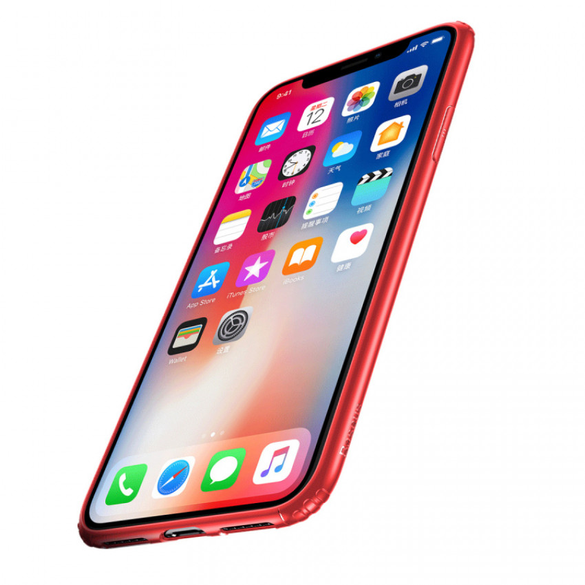 Чохол Baseus для iPhone X/X Soft Case Red (WIAPIPHX-SJ09)-