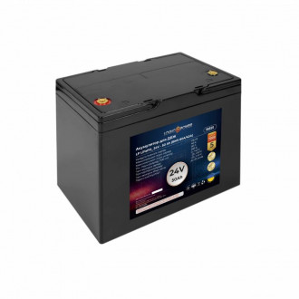 Акумулятор LP LiFePO4 для ДБЖ LiFePO4 24V - 50 Ah (BMS 80A/40А) пластик