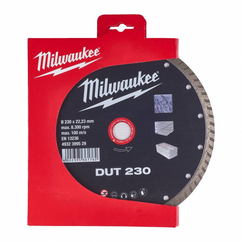 Диск алмазний MILWAUKEE DUT 230, Ø230мм-4932399529