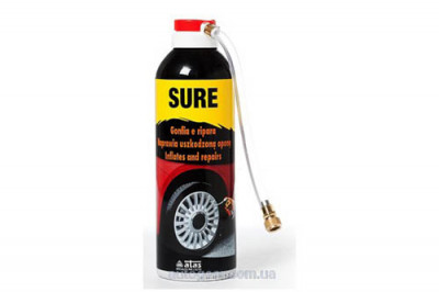 Засіб для ремонту шин SURE 300 ML-spray ATAS-[articul]