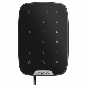 Дротова сенсорна клавіатура AJAX KeyPad Fibra (black)-[articul]