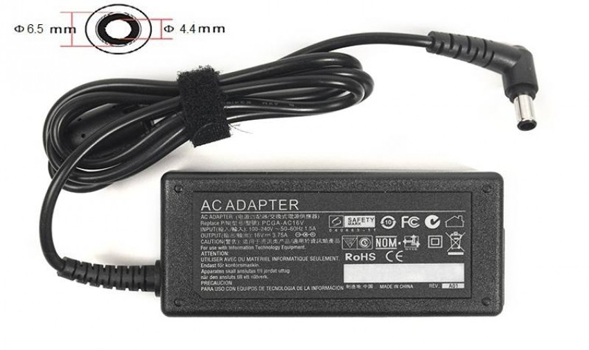 Адаптер для ноутбука PowerPlant SONY 220V, 16V 60W 3.75A (6.5*4.4)-SO60D6544