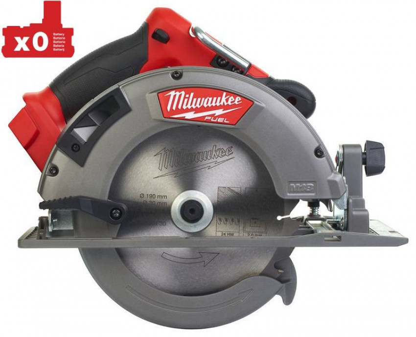 Пила дисковая ручная аккумуляторная MILWAUKEE, M18 CCS66-0X, Ø190мм (HDкейс) (замена на 4933471444)-4933459395