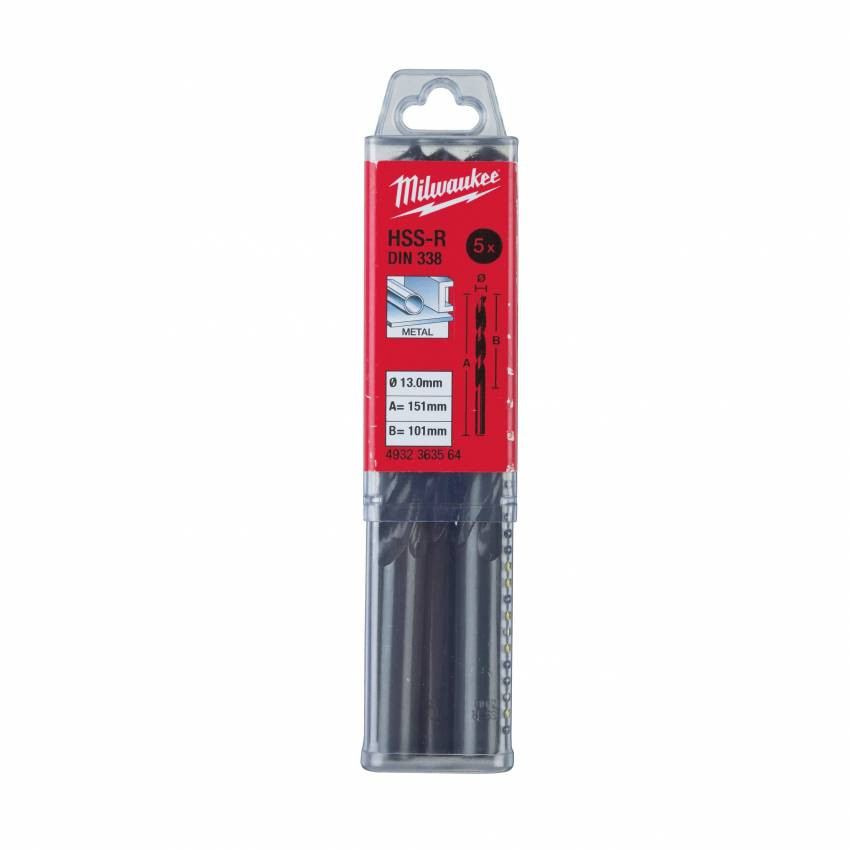 Свердло по металу HSS-R MILWAUKEE DIN338, Ø1,5мм, (10шт)-4932363449