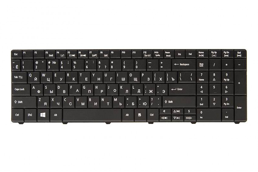 Клавіатура для ноутбука ACER Aspire E1-521, TravelMate 5335 чорний, чорний кадр-KB310715