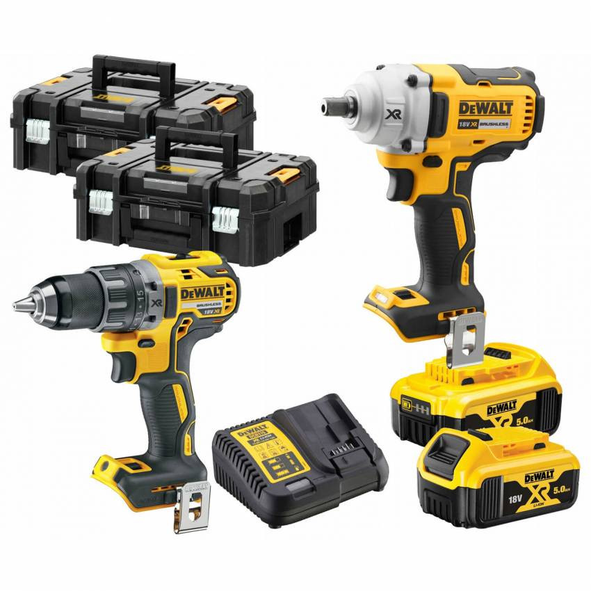 Набір з двох безщіткових інструментів DeWALT DCK2077P2T-DCK2077P2T