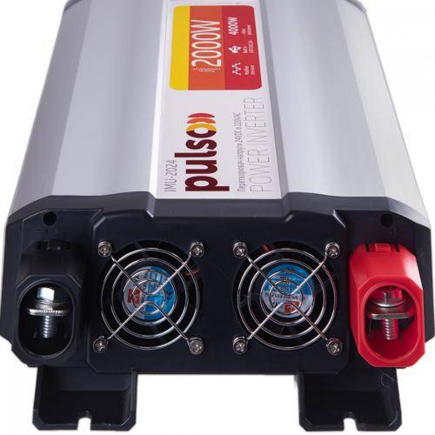 Перетворювач напруги PULSO/IMU-2024/24V-220V/2000W/USB-5VDC2.0A/мод.хвиля/клеми-IMU-2024