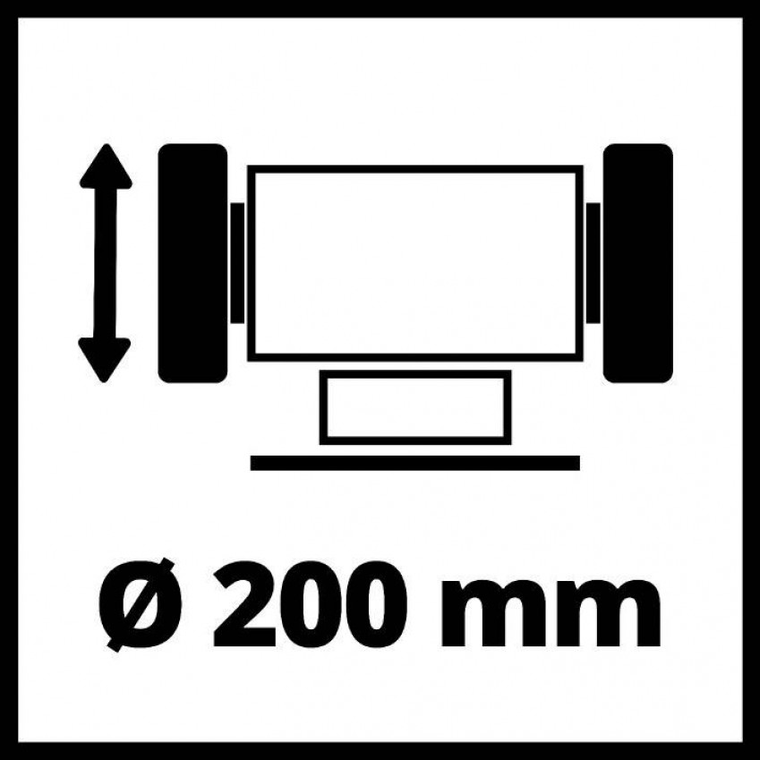 Точило двостороннє TC-BG 200 L (4412633)-