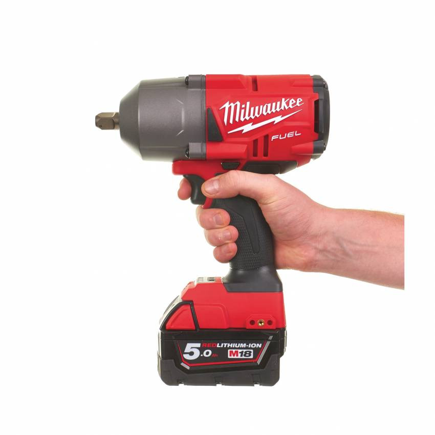 Гайкокрут акумуляторний 1/2" MILWAUKEE, M18 FHIWF12-502X, 1898Нм, (зарядний пристрій, 2 акум.Х 5Ач, HDкейс)-4933459696