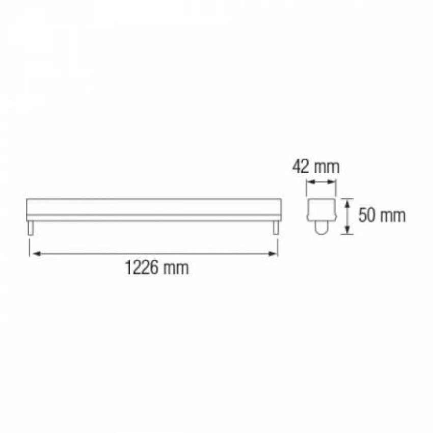 Корпус для LED ламп TUBOFIX-120-061-001-0120-010