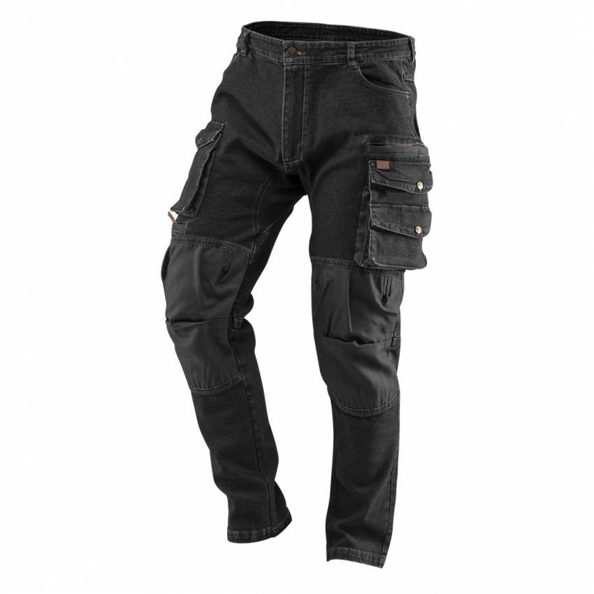 Робочі штани DENIM, чорні, розмір L-81-236-L