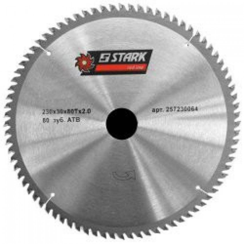 Диск пиляльний Stark TCT SAW BLADE Дерево Грубий різ 250мм, Z80-257250043