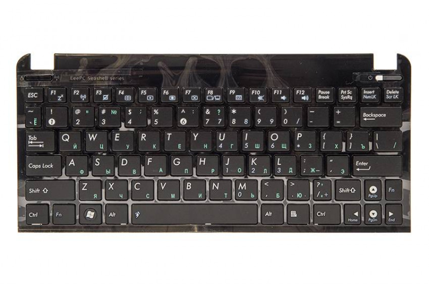 Клавіатура для ноутбука ASUS Eee PC 1015 чорний, чорний кадр-KB311828