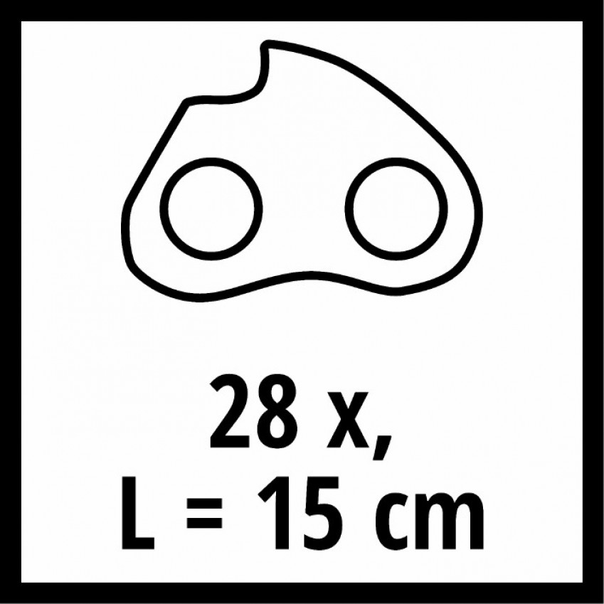 Ланцюг пильний Einhell 15 см, 1.0 мм, 28T, 7.62 мм (4500174)-