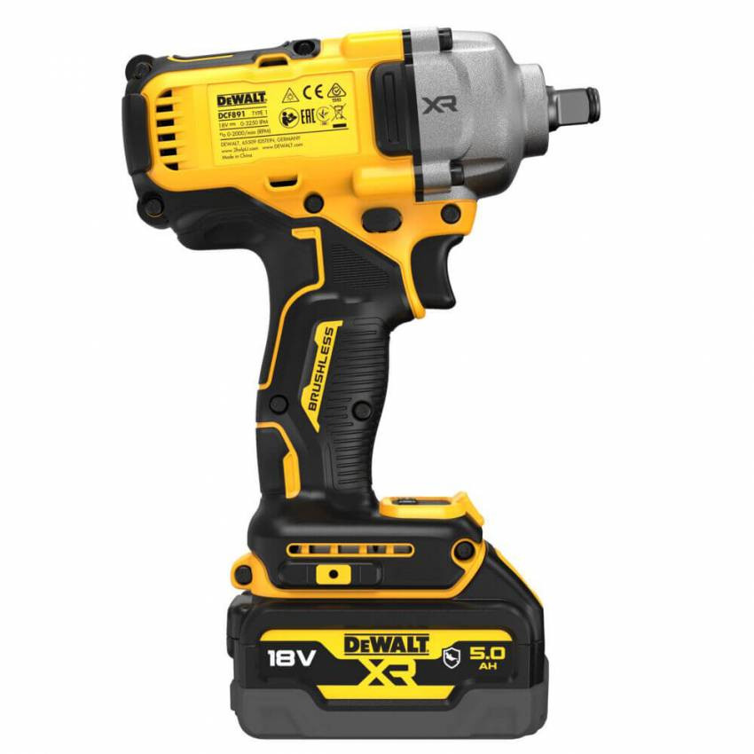 Гайковерт ударний акумуляторний безщітковий DeWALT DCF891P2G-DCF891P2G