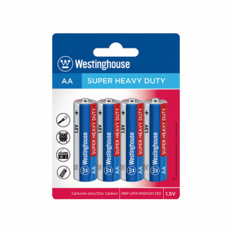 Сольова батарейка Westinghouse Super Heavy Duty AA/R6 4шт/уп blister-[articul]