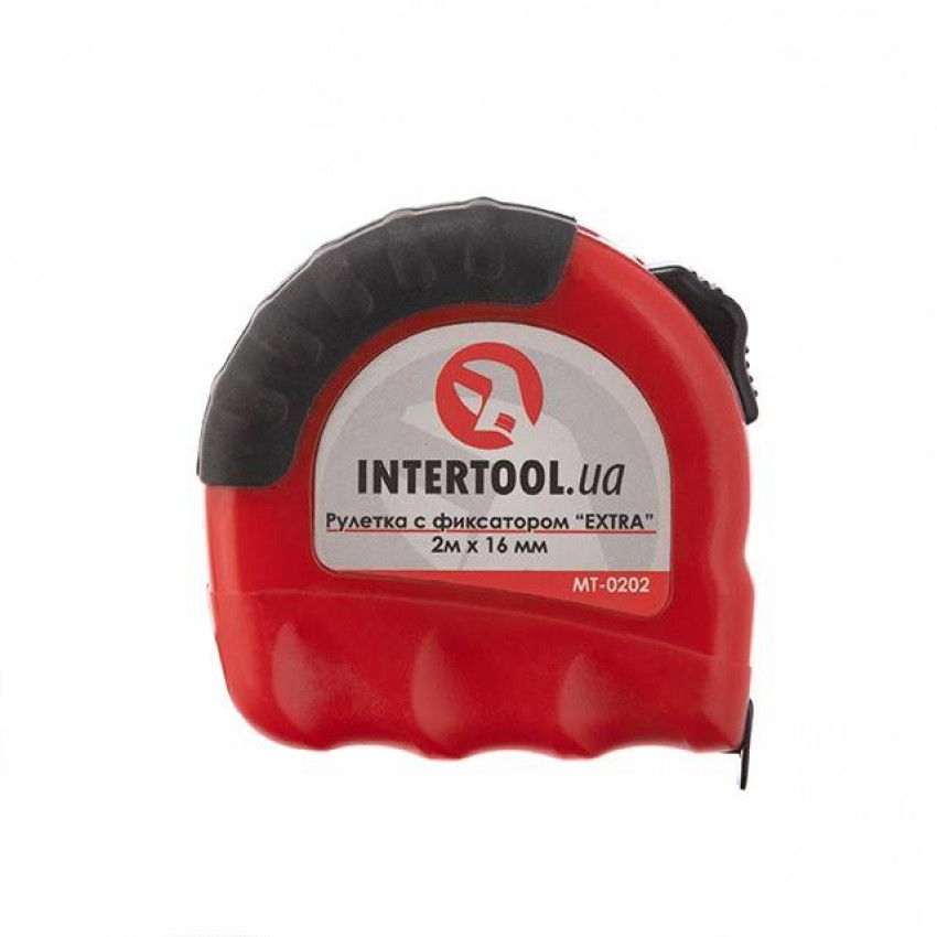 Рулетка з металевим полотном 2 м "Extra" INTERTOOL MT-0202-MT-0202