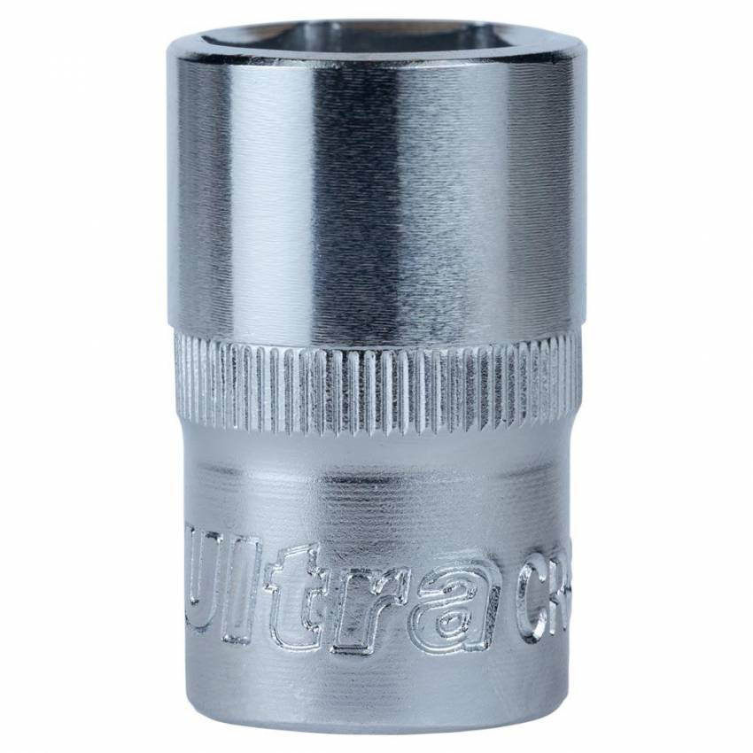 Насадка шестигранна коротка 1/2" 17мм CrV ULTRA (6070172)-6070172