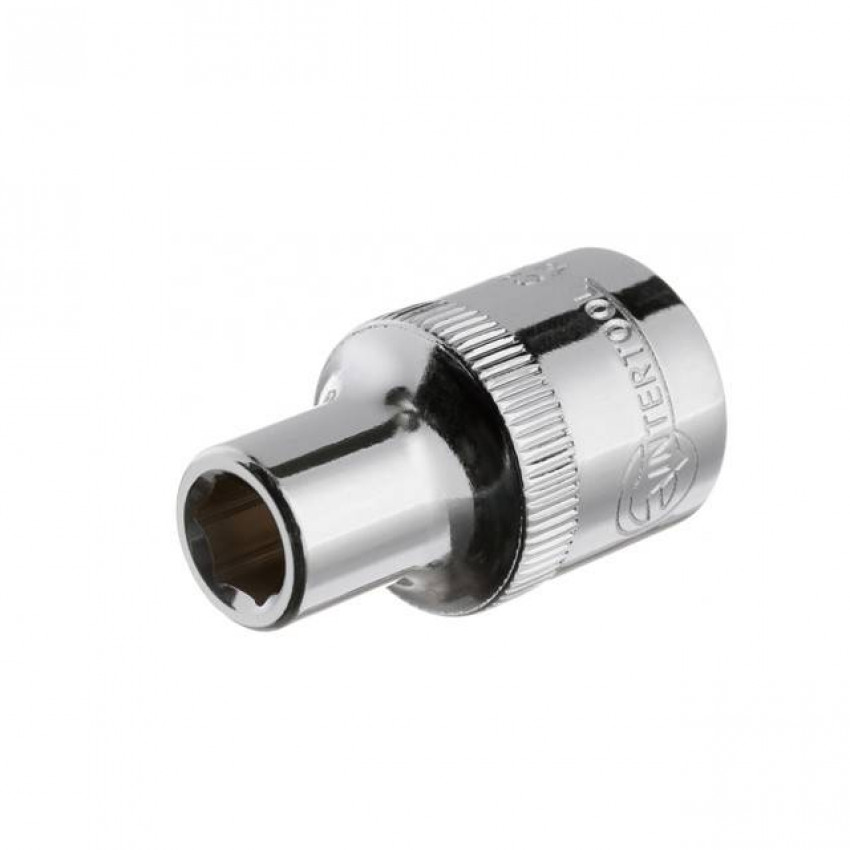 Головка шестигранна 1/2" 8*38 мм CrV INTERTOOL ET-0008-ET-0008