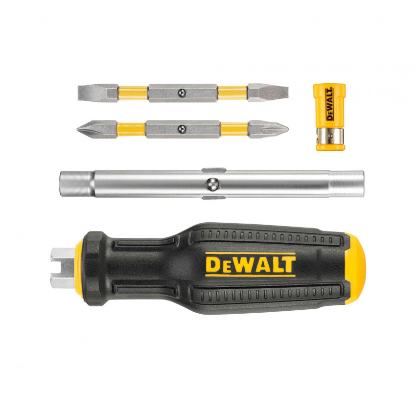 Викрутка - набір FULL FIT 6 Way з двома змінними бітами DeWALT DWHT66569-0-DWHT66569-0