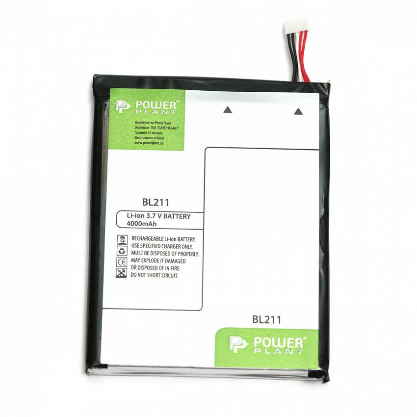 Акумулятор PowerPlant Lenovo P780 (BL211) 4000mAh-DV00DV6236