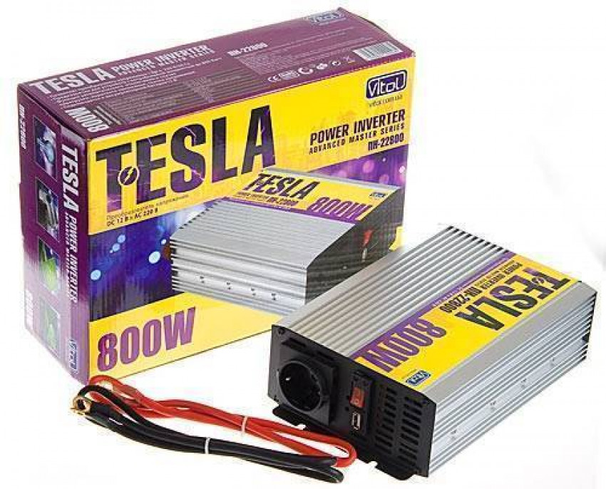 Перетворення. напруги TESLA ПН-22800/12V-220V/800W/-ПН-22800 (4)