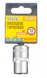 Насадка торцева 6-гранна MASTERTOOL 1/2&quot; 14 мм CRV 78-0014