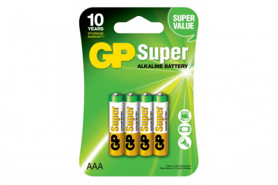 Батарейка GP SUPER ALKALINE,24A-U4,LR-03,AAA блістер-[articul]