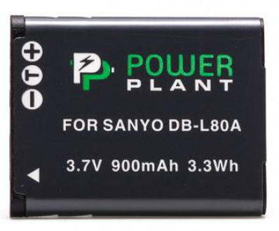 Акумулятор PowerPlant Sanyo DB-L80, D-Li88 900mAh-[articul]