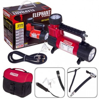 Компресор ELEPHANT КА-12175 100psi/14Amp/30л/ліхтар/прикур.-[articul]